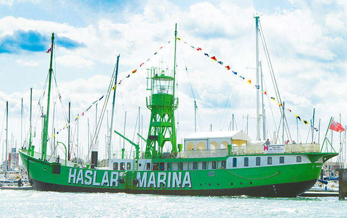Haslar marina boat