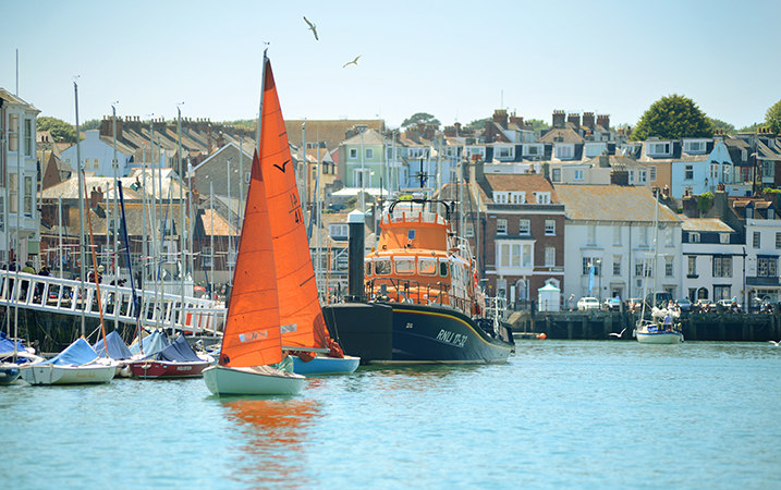 Boats at Weymouth Bay