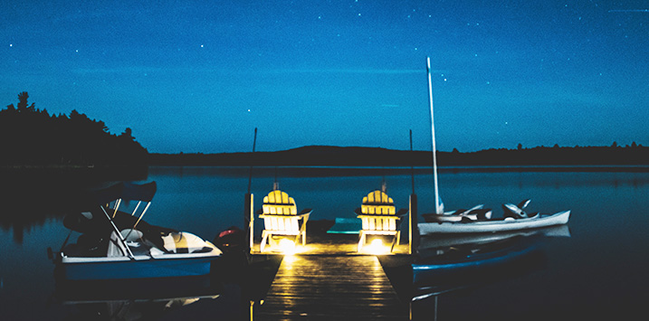 boating at night